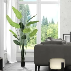 Trees & Topiaries-Kirkland's Home Travelers Palm Potted Tree, 7 Ft.