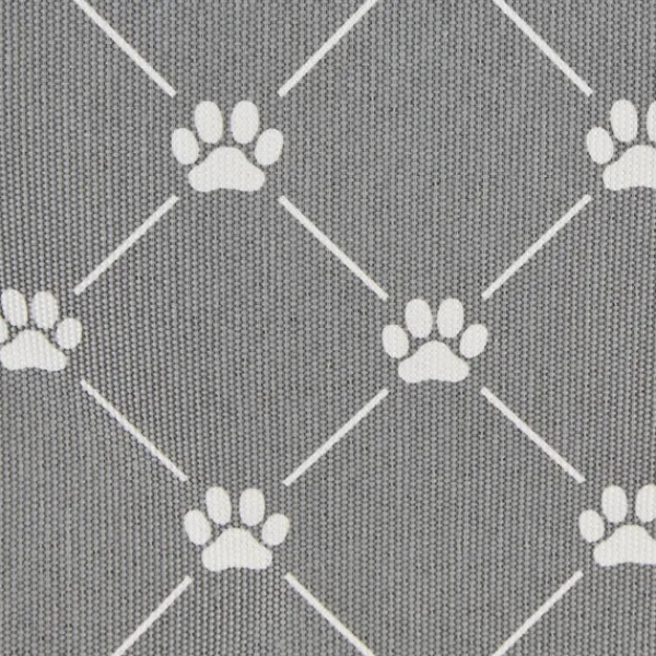 Baskets & Boxes-Kirkland's Home Trellis Paw Print Storage Basket, 14 In. Gray