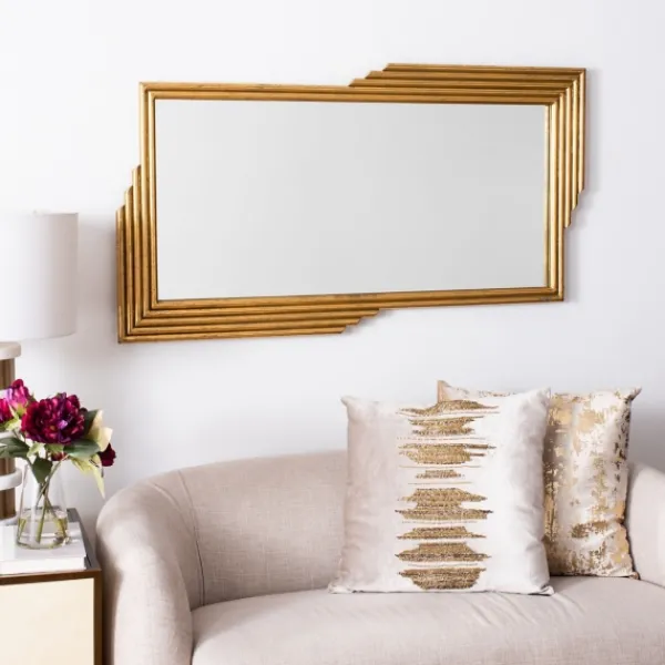 Decorative Mirrors-Kirkland's Home Trenla Gold Linear Wall Mirror