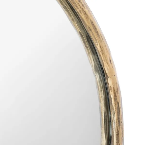 Framed Mirrors-Kirkland's Home Trish Brass Forged Oval Wall Mirror