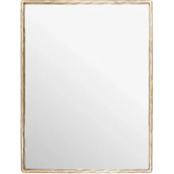 Framed Mirrors-Kirkland's Home Trish Brass Forged Rectangle Wall Mirror