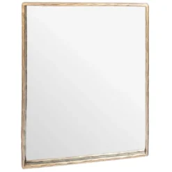 Framed Mirrors-Kirkland's Home Trish Brass Forged Rectangle Wall Mirror
