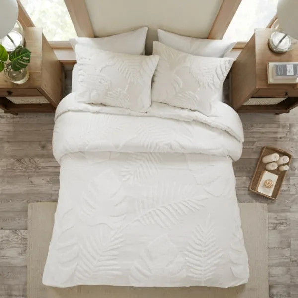 Comforters-Kirkland's Home Tropical California King 3-Pc. Comforter Set White