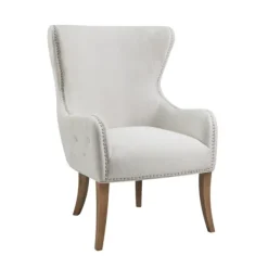 Accent Chairs-Kirkland's Home Tufted Back Accent Chair Gray