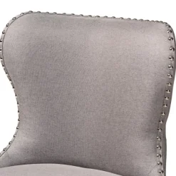 Bar Stools & Counter Height Stools-Kirkland's Home Tufted Back Swivel Counter Stools, Set Of 2 Gray