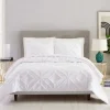 Duvets-Kirkland's Home Tufted Chenille 3-Pc. King Duvet Set White