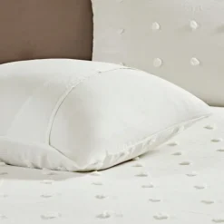 Duvets-Kirkland's Home Tufted Cotton 7-Pc. Full/Queen Duvet Set Ivory