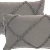 Pillows-Kirkland's Home Tufted Diamond Lumbar Pillows, Set Of 2 Gray