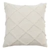 Pillows-Kirkland's Home Tufted Diamond Pillow Cover White