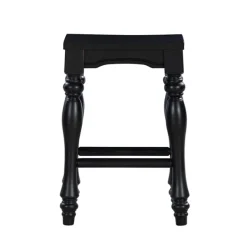 Bar Stools & Counter Height Stools-Kirkland's Home Turned Legs Island Stools, Set Of 2 Black