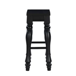 Bar Stools & Counter Height Stools-Kirkland's Home Turned Legs Island Stools, Set Of 2 Black