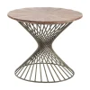 Accent & End Tables-Kirkland's Home Turner Twisted Base Side Table Brown