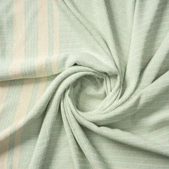 Blankets & Throws-Kirkland's Home Turquoise And White Stripes Cotton Throw Blue/White