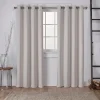 Curtains & Drapes-Kirkland's Home Twill Blackout Curtain Panel Set, 84 In. Silver