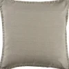 Pillows-Kirkland's Home Twine Embroidered Edge Pillow, 24 In. Brown