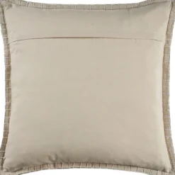 Pillows-Kirkland's Home Twine Embroidered Edge Pillow, 24 In. Brown