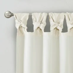 Curtains & Drapes-Kirkland's Home Twist Top Curtain Panel, 120 In. White