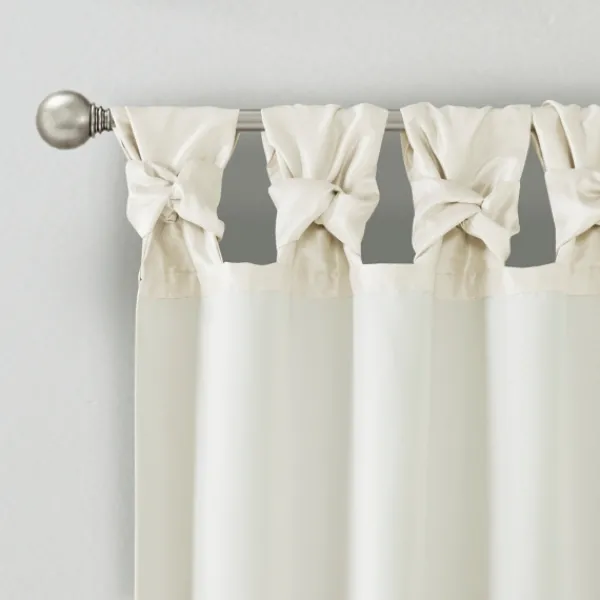 Curtains & Drapes-Kirkland's Home Twist Top Curtain Panel, 120 In. White