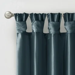 Curtains & Drapes-Kirkland's Home Twist Top Curtain Panel, 84 In. Blue