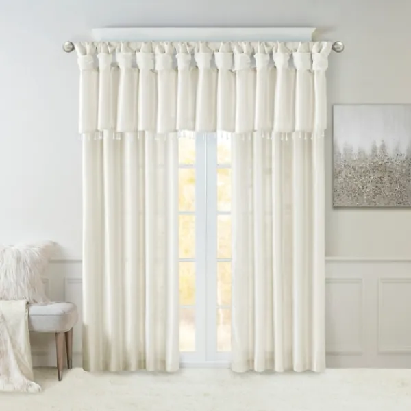 Curtains & Drapes-Kirkland's Home Twist Top Curtain Panel, 95 In. White