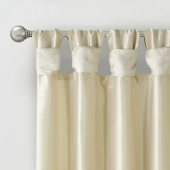 Curtains & Drapes-Kirkland's Home Twist Top Curtain Panel, 108 In. Tan