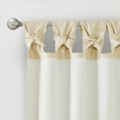 Curtains & Drapes-Kirkland's Home Twist Top Curtain Panel, 108 In. Tan