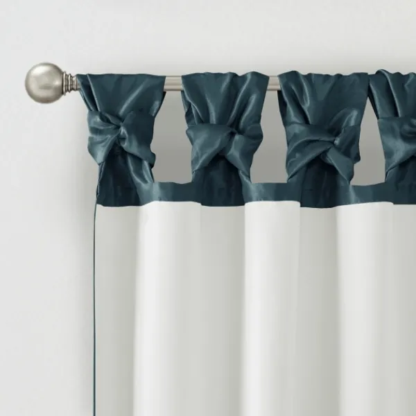 Curtains & Drapes-Kirkland's Home Twist Top Curtain Panel, 108 In. Blue