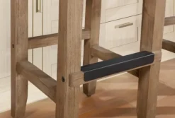 Bar Stools & Counter Height Stools-Kirkland's Home Twisted Seagrass And Wood Bar Stool Tan