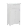 Cabinets & Sideboards-Kirkland's Home Two-Door Top Shelf Cabinet White