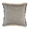 Pillows-Kirkland's Home Two-Tone Gray Woven Accent Pillow Gray/White