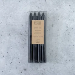 Candles-Kirkland's Home Unscented Taper Candles, Set Of 8 Black