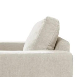 Accent Chairs-Kirkland's Home Upholstered And Chrome Accent Chair Ivory