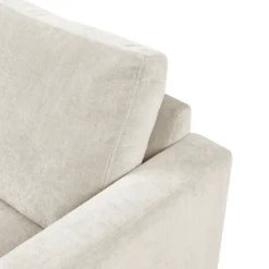 Accent Chairs-Kirkland's Home Upholstered And Chrome Accent Chair Ivory