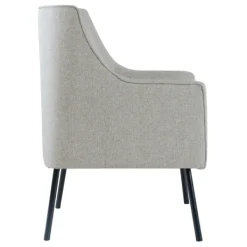 Accent Chairs-Kirkland's Home Upholstered Black Legs Accent Chair Gray