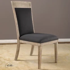 Dining Chairs-Kirkland's Home Upholstered Cane Detailing Dining Chair Gray