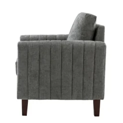 Accent Chairs-Kirkland's Home Upholstered Club Accent Chair Gray