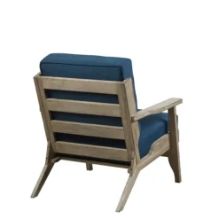 Accent Chairs-Kirkland's Home Upholstered Driftwood Accent Chair Blue