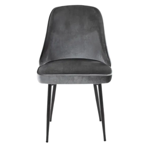Dining Chairs-Kirkland's Home Upholstered Metal Dining Chairs, Set Of 2 Gray