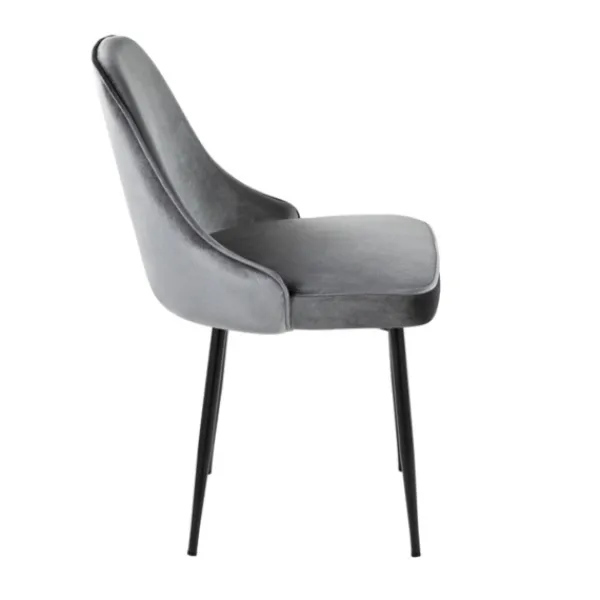 Dining Chairs-Kirkland's Home Upholstered Metal Dining Chairs, Set Of 2 Gray