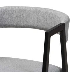Dining Tables-Kirkland's Home Upholstered Metal Frame 5-Pc. Dining Set Gray