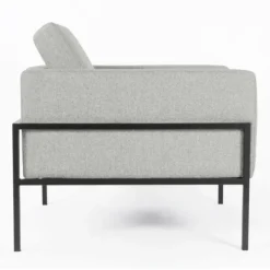 Accent Chairs-Kirkland's Home Upholstered Square Accent Chair Gray