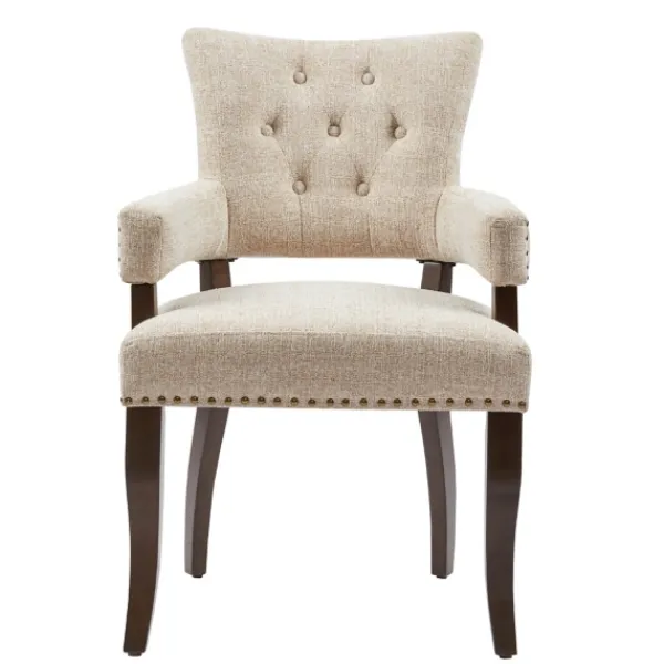 Dining Chairs-Kirkland's Home Upholstered Tufted Dining Chairs, Set Of 2 Ivory