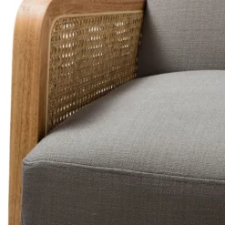 Accent Chairs-Kirkland's Home Upholstered Velvet Accent Chair Gray