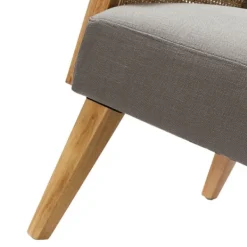 Accent Chairs-Kirkland's Home Upholstered Velvet Accent Chair Gray
