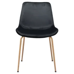 Dining Chairs-Kirkland's Home Upholstered Velvet Dining Chairs, Set Of 2 Black