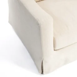 Sofas & Loveseats-Kirkland's Home Upholstered Weekend Sofa Ivory