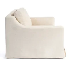 Accent Chairs-Kirkland's Home Upholstered Weekend Swivel Accent Chair Ivory