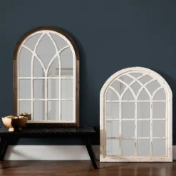 Decorative Mirrors-Kirkland's Home Vail Two-Tone Arch Wall Mirror