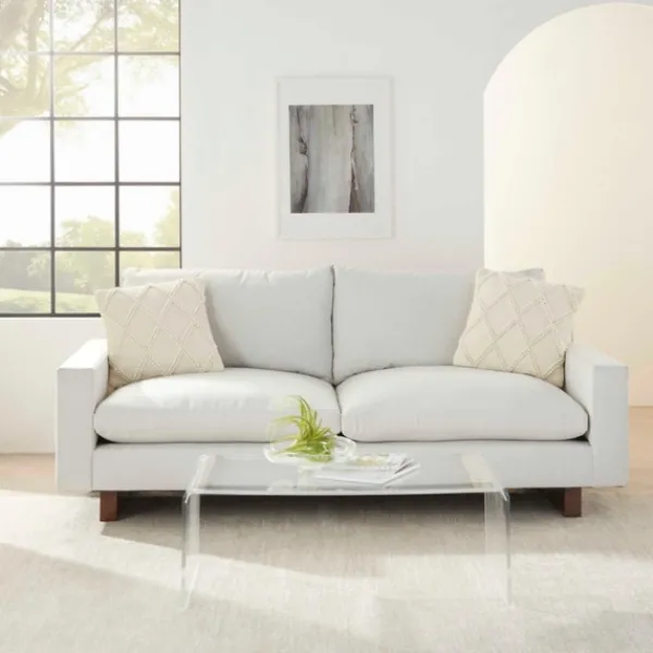 Pillows-Kirkland's Home Vanilla Knotted Lattice Throw Pillows, Set Of 2 Ivory