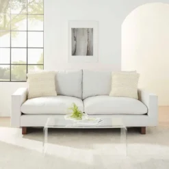 Pillows-Kirkland's Home Vanilla Woven Stripes Throw Pillows, Set Of 2 Ivory